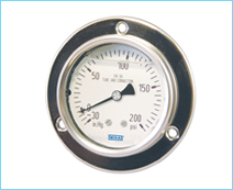 Pressure Gauge Back Entry Panel Mounting
