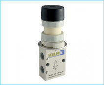 Push Button Shroudedspring 32 Way Valve Normally Closed