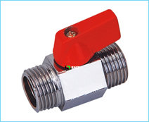 Mini Ball Valve Male X Male Polished