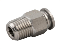 Push Metal Male ST Conector