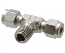 Brass Compression Male Tee